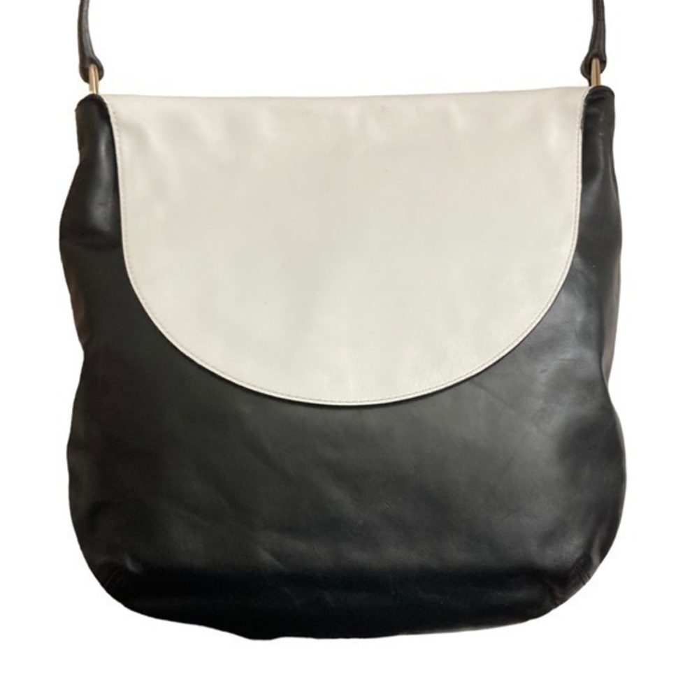 Jil sander rare tri color leather bucket bag blue black white